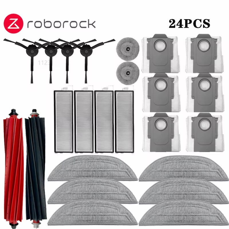 Roborock S8 Maxv Ultra Roboterstaubsauger Ersatzteile Hauptseitenbürsten Mopptücher Hepa-Filter Staubbeutel Zubehör Staubsauger Robot