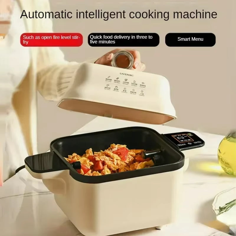 Küche Roboter Maschine 220V Smart Automatische Rotation Rühren-Braten Smart Braten Roboter Mutfak Robotlar Robo De Cozinha