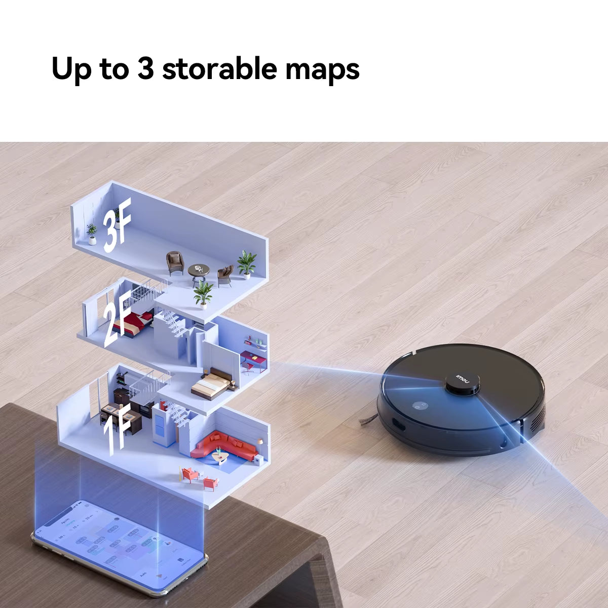 IMOU Roboter-Staubsauger L11 Pro Max Smart Home Appliance Mop&Sweeper Selbstleerende 3-In-1-Reinigungsmaschine