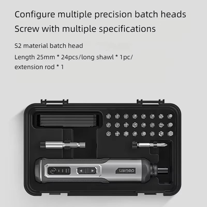 Deli Handheld Elektrische Schraubendreher Lithium Lade Haushalt Schraubendreher Kleine Mini Elektrische Schraubendreher Werkzeug Set