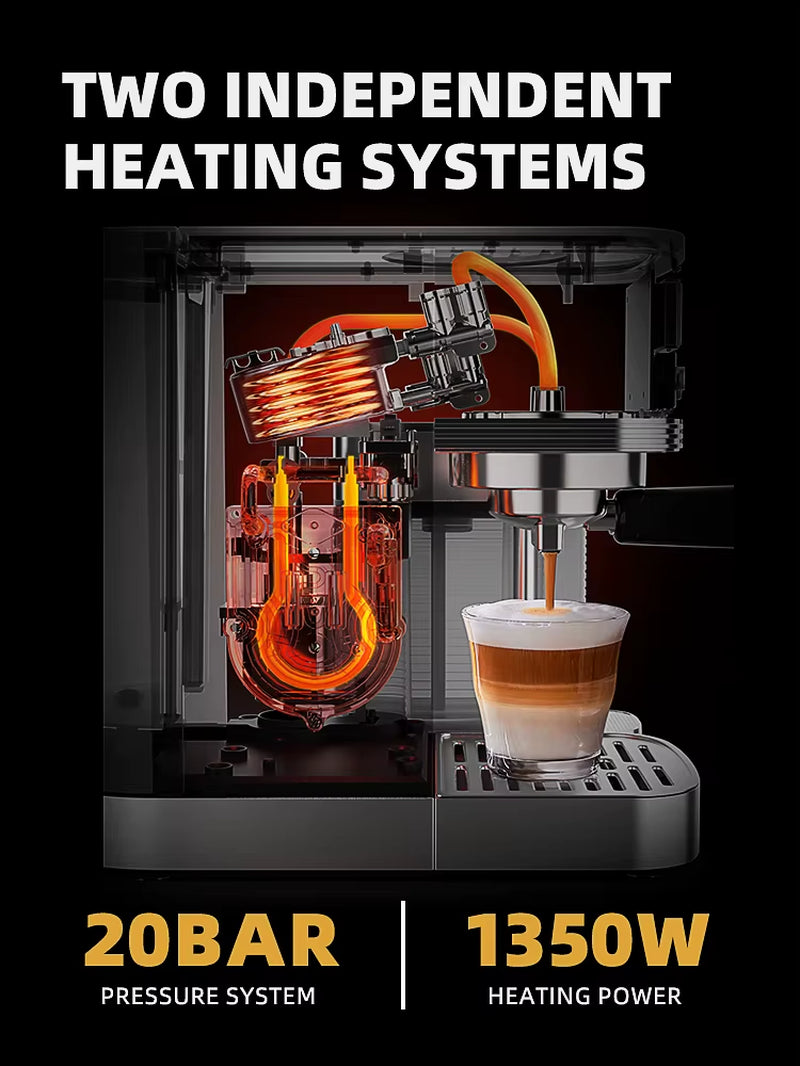 Cafelffe 3 In1 Automatische Kaffee Maschine Cafeteria Cappuccino Latte Espresso Maschine Voll Automatische Milchschaum Edelstahl