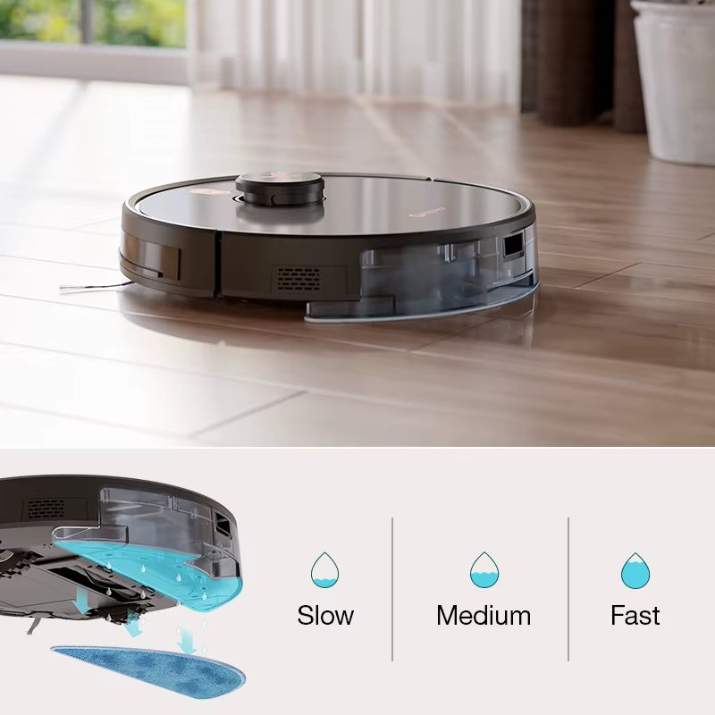 Staubsauger Roboter Neatsvor X600Pro 6000Pa Laser Navigation Staubsauger Kabellos, APP Virtuelle Wand, Haltepunkt Reinigung, Ziehen Reinigung Bereich, Wischen Waschen Staubsauger Robot