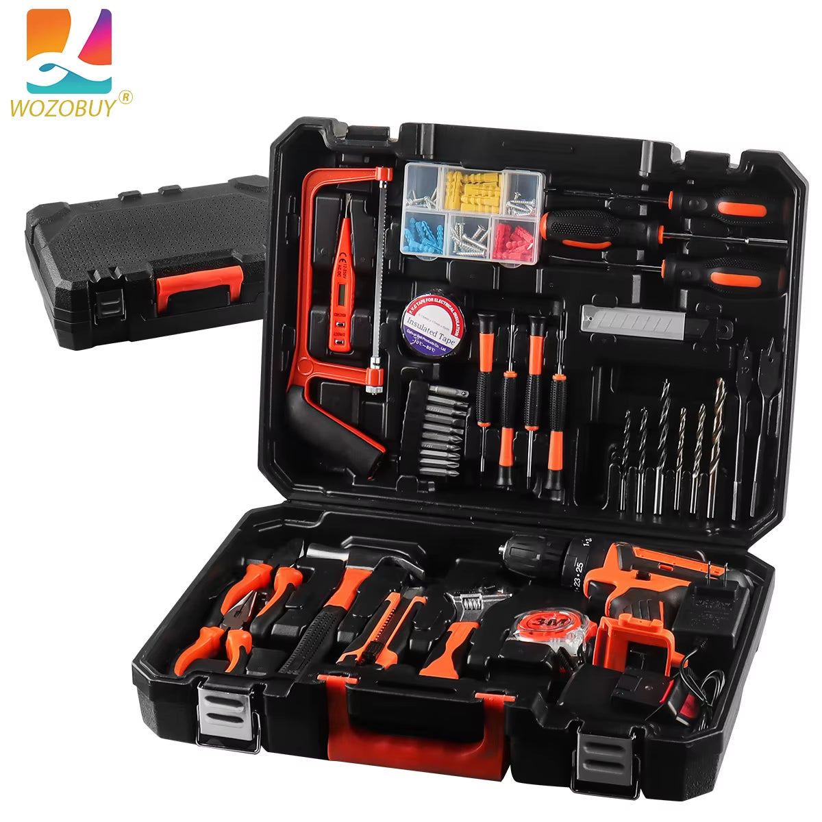 12V/21V Akku-Bohrset Combo-Kit,59/54/48/44/34 Stück Werkzeugs Atz Für Zu Hause, Haushalts Werkzeugs Ätze Für Männer, Bohrmaschine Mit Werkzeugs Atz