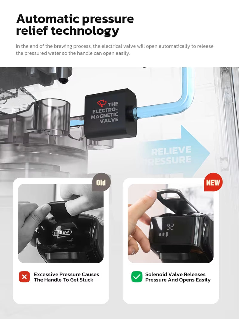Hibrew 6In1 Kapselkaffeemaschine Heiß/Kalt Mehrere Espresso Cafetera Cappuccino Kaffeemaschine Dolce Gusto Nespresso Pulver H1B