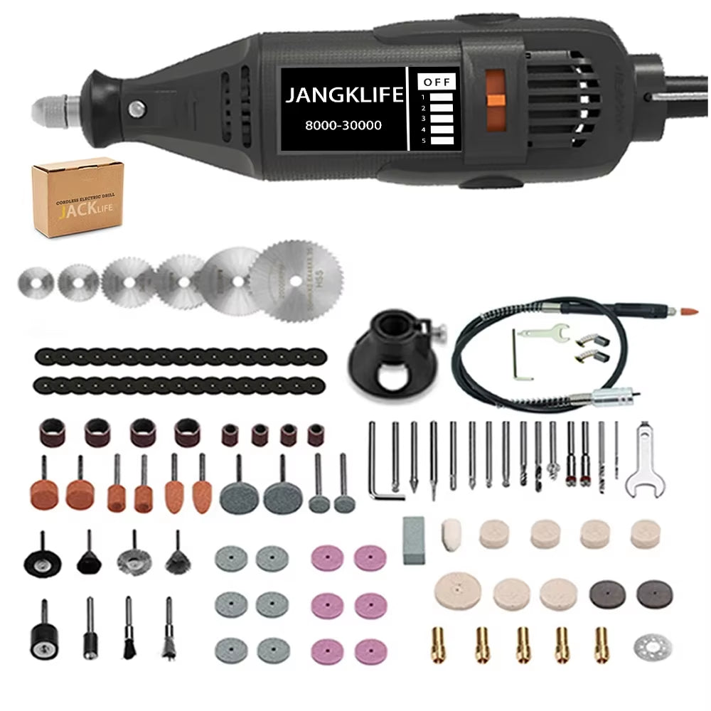 110V 220V Elektro Werkzeuge Elektro-Mini-Bohrmaschinen-Gravier Polierer Mit Rotationswerkzeug-Set-Kit Für