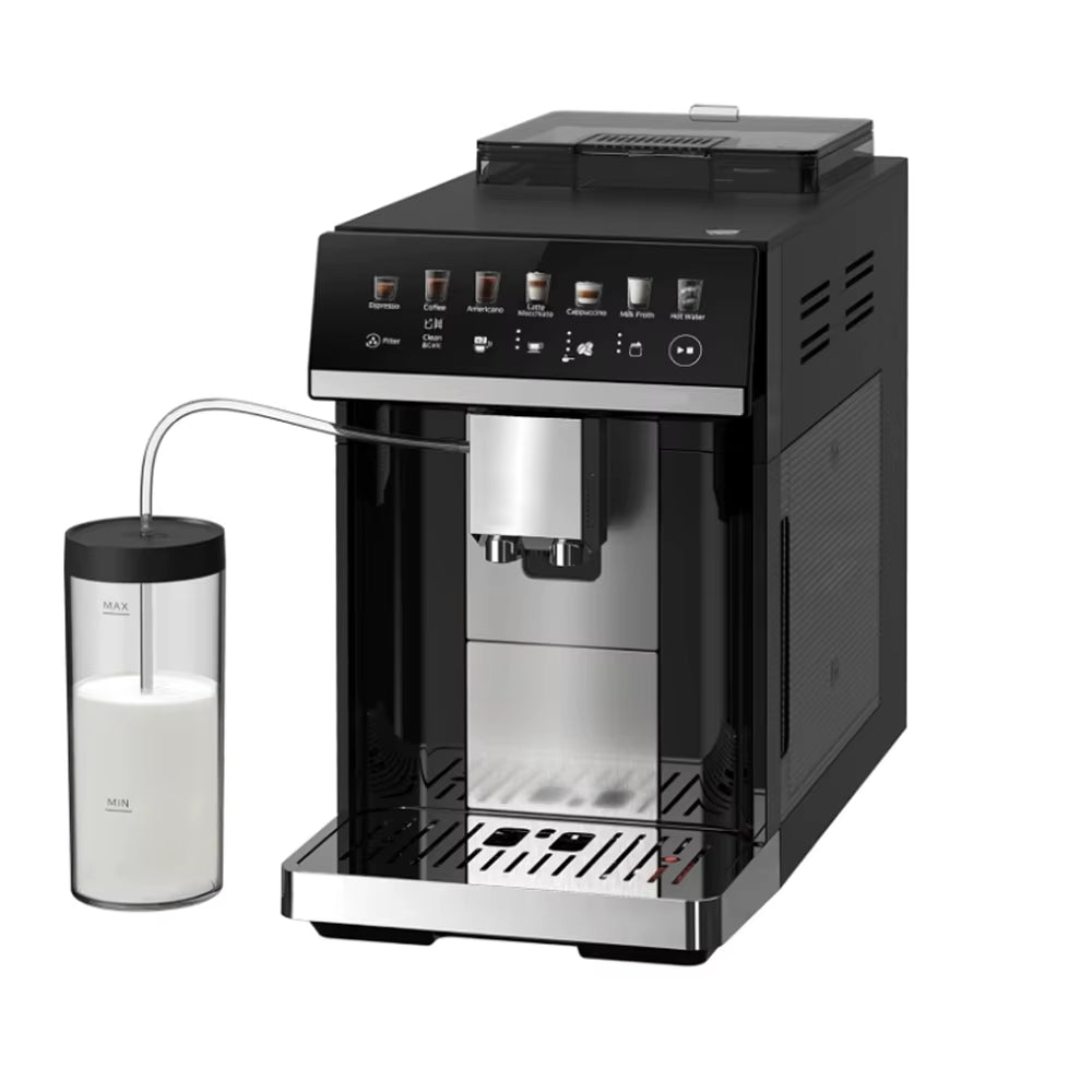 Automatische Espressomaschine Mcilpoog M3, Integrierter Milchaufschäumer Und Tank, 7 Kaffeesorten, Touchscreen