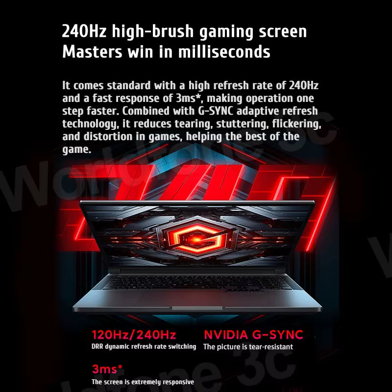 Xiaomi Redmi G Pro Gaming-Laptop 2024 Core I9-14900Hx NVIDIA Geforce RTX 4060 RAM 16 GB/32 GB DDR5 1 TB SSD 16-Zoll 240 Hz Bildschirm-Pc