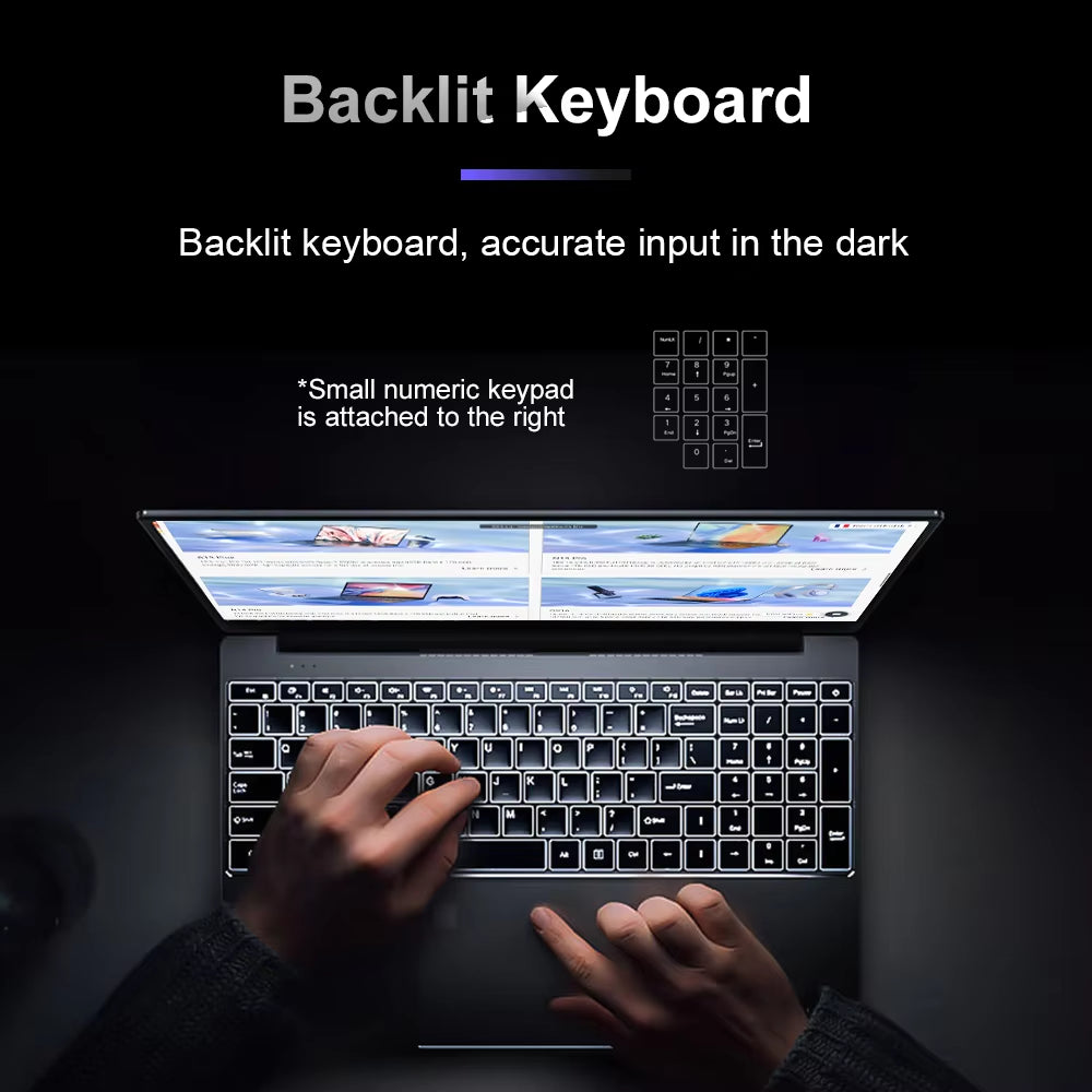 Ninkear A15 plus Gaming-Laptop AMD Ryzen ™ 7 5825U 4,5 Ghz 15,6 Zoll FHD IPS 32 GB DDR4 1 TB SSD Tastatur Mit Hintergrundbeleuchtung Fingerabdruck-Entsperrung