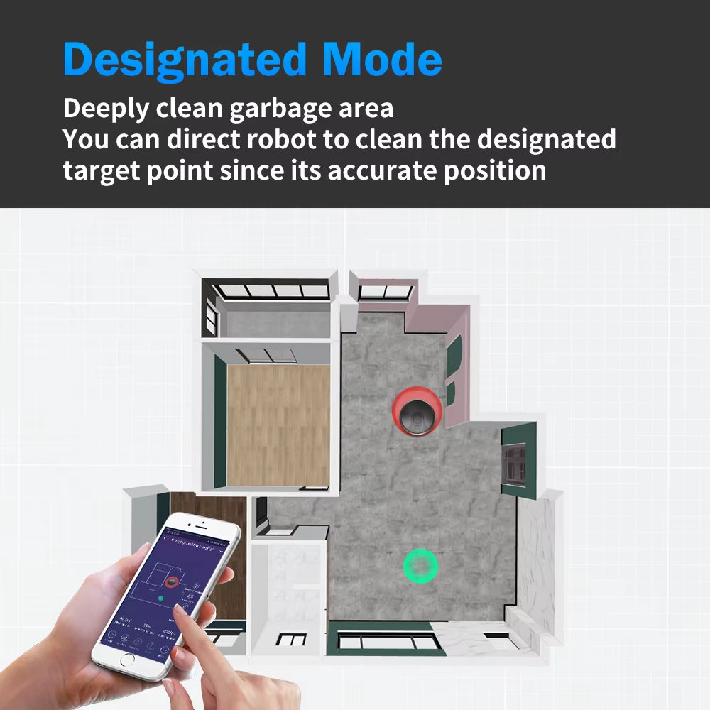 ABIR X6 Roboter-Staubsauger Mit Dreifacher Visueller Navigation, 6000-Pa-Absaugung, Virtueller Software-Wand, Zonenreinigung, Desinfektion Durch Nasswischen, Kartenspeicher, Kompatibel Mit Alexa, Google Home Staubsauger Robot