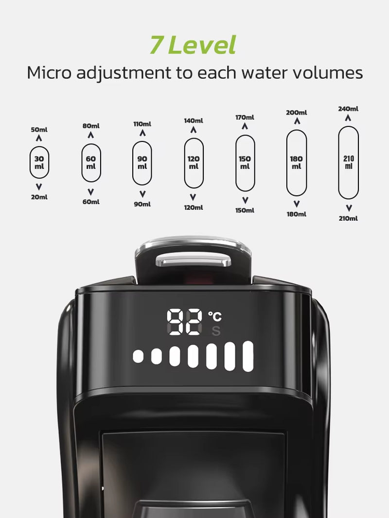 Hibrew 6In1 Kapselkaffeemaschine Heiß/Kalt Mehrere Espresso Cafetera Cappuccino Kaffeemaschine Dolce Gusto Nespresso Pulver H1B