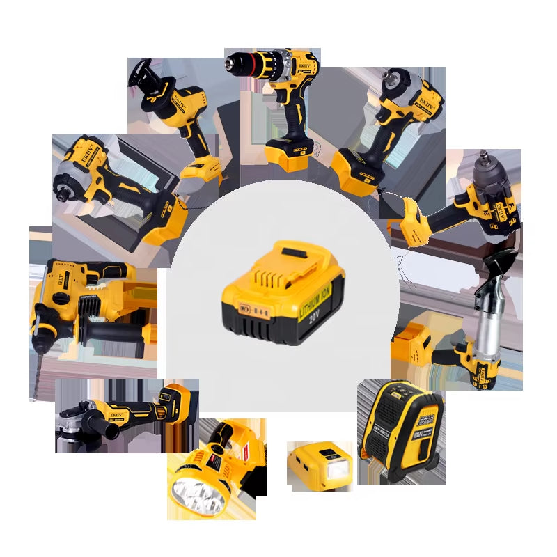 Yyhc-Combo Power Tools Werkzeuge Set Elektrische Hammer Bohrer Winkel Grinder Bürstenlosen Akku-Bohrschrauber Power Set Power Tool Sets