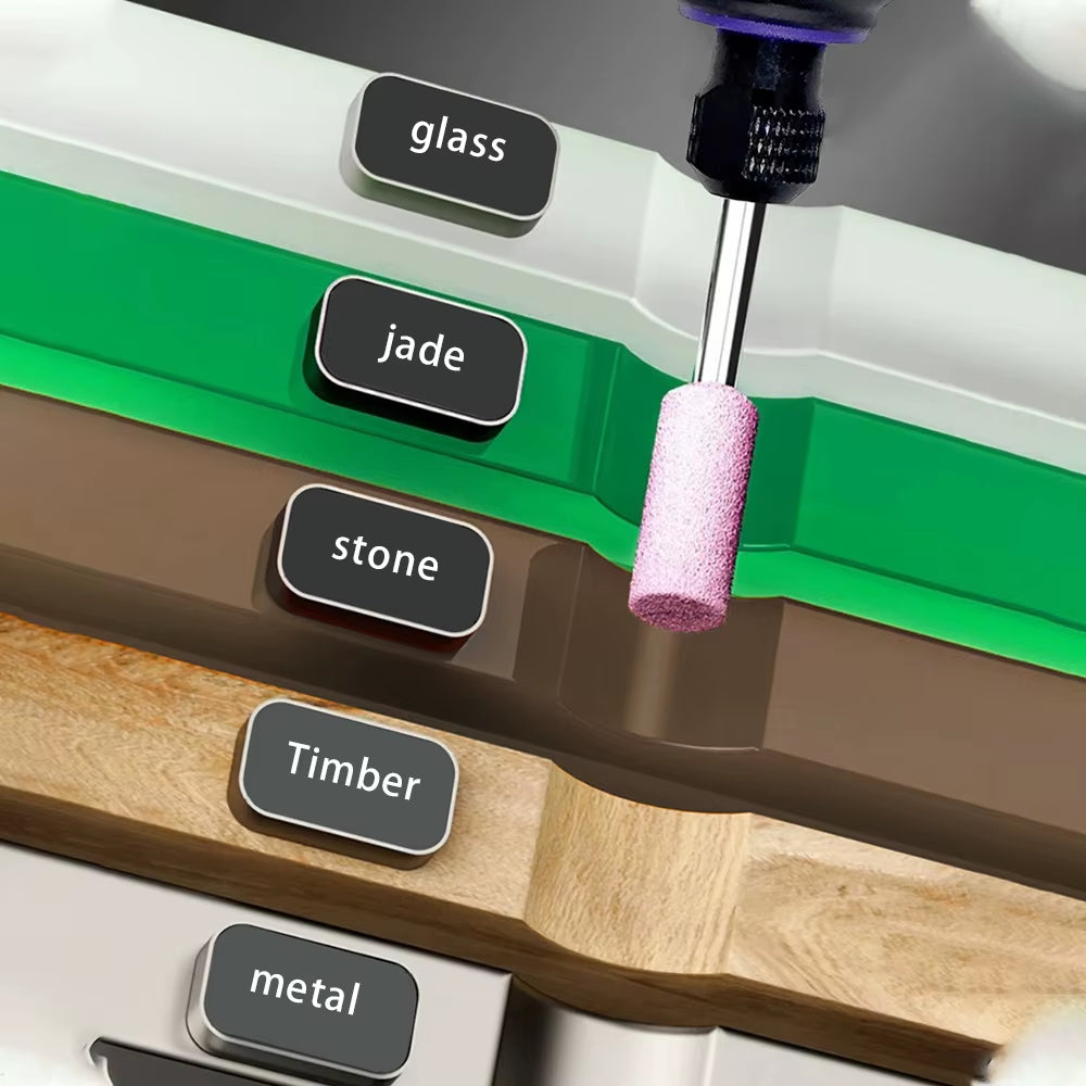 Mini-Bohrmaschine, Multifunktionaler Schleifer, 3-Gang-Usb-Elektrowerkzeug Mit Gravurstift Und Zubehör-Set, Heim-Diy-Drehwerkzeug