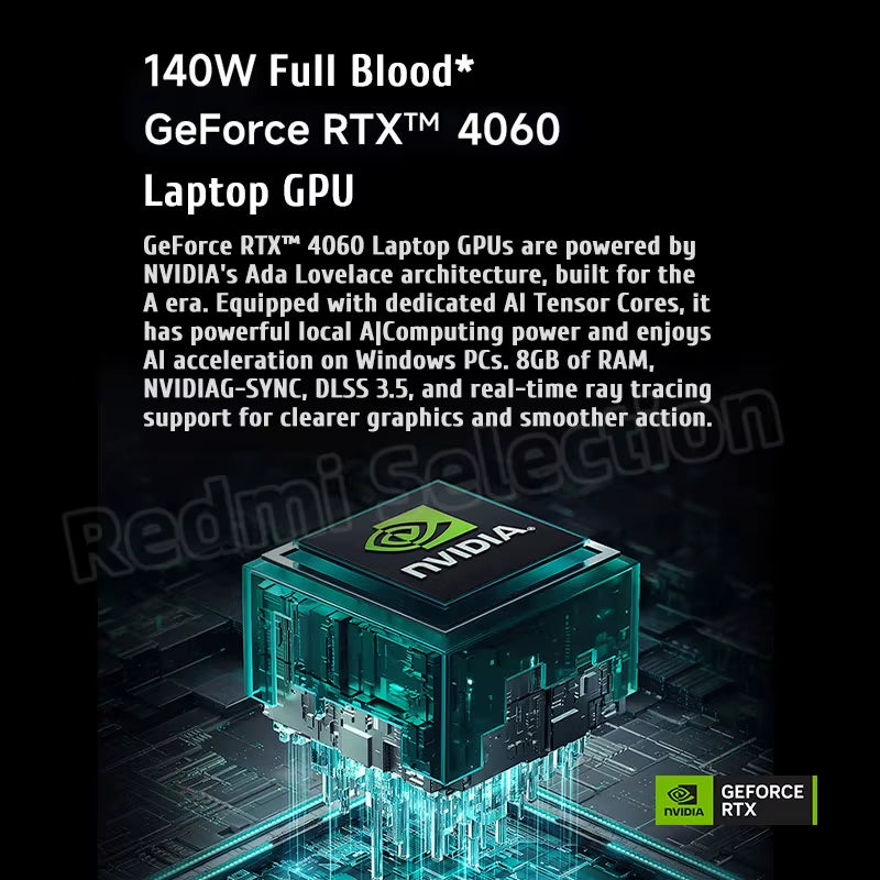 Xiaomi Redmi G Pro Gaming-Laptop 2024 Core I9-14900Hx/I7-14650Hx RTX 4060 RAM 16 GB/32 GB DDR5 1 TB SSD 16-Zoll 240 Hz Bildschirm-Pc