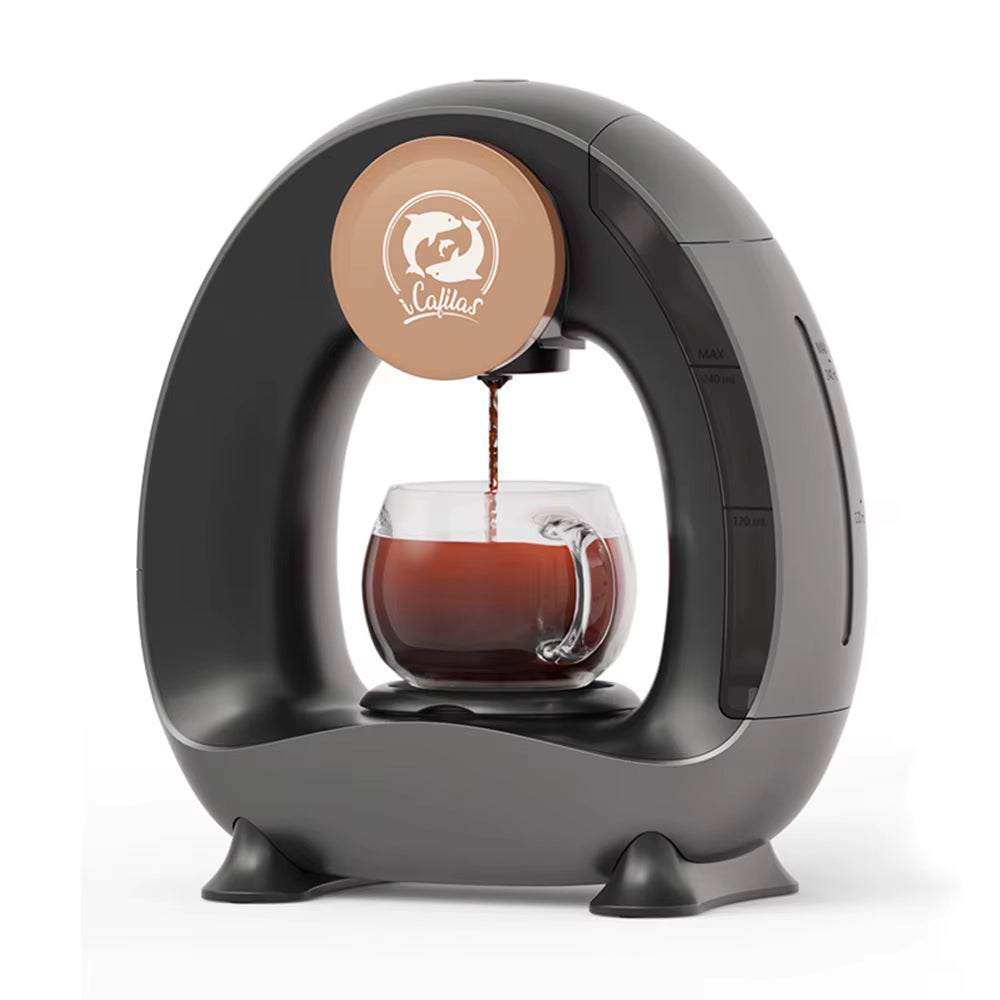 Tragbare Kaffeemaschine, Amerikanische Kapselkaffeemaschine Mit Niedrigem Dezibelwert, Kompatibel Mit Kaffeepulver Und K-Bechern, Originalkapseln