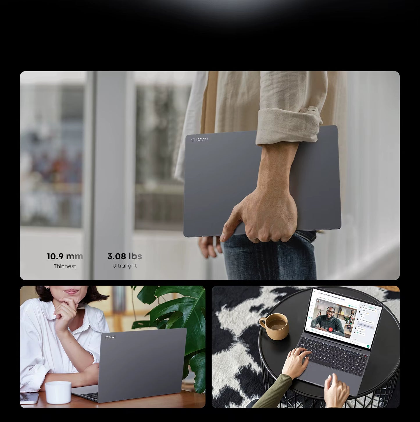 CHUWI Corebook X Laptop I5-12450H 8 Kerne 14 Zoll FHD IPS Bildschirm 16 GB RAM 512 GB SSD WIFI 6 Windows 11 Gaming Notebook Computer PC