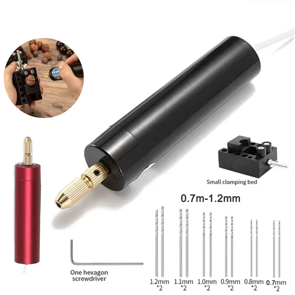 Tragbare Mini Bohrmaschine Hand Dreh Set Graveur Stift Schmuck Werkzeuge Für Epoxidharz Machen DIY Holz Handwerk