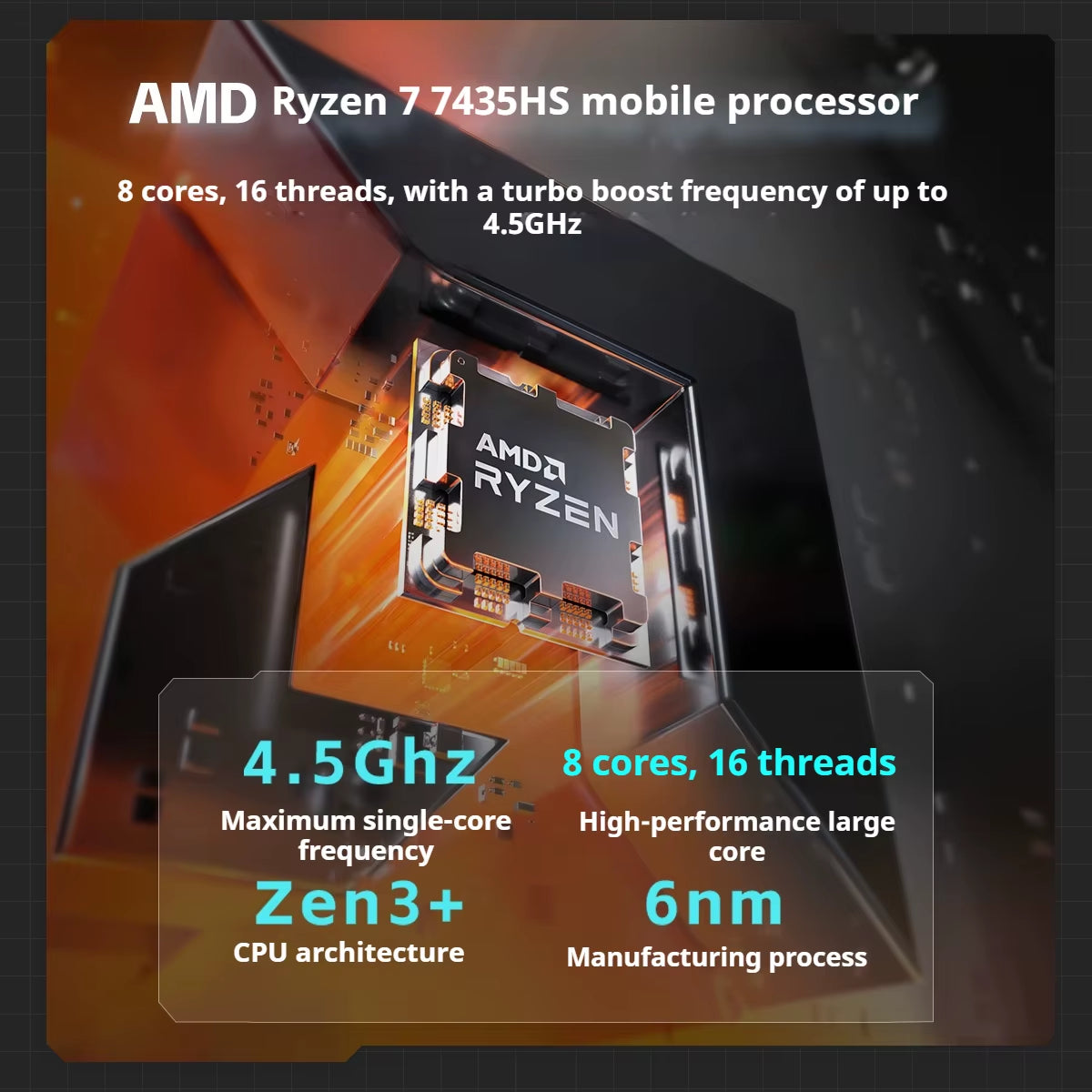 FIREBAT T6AD 16 Zoll Geforce RTX 4060 AMD Ryzen7 7435HS DDR5 165 Hz 2,5 K Wifi6 BT5.1 16 GB 512 GB Gaming Gamer Notebook Laptop