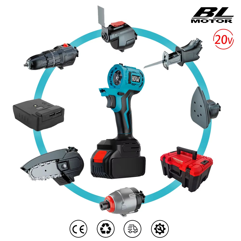 Bürstenlosen Multi-Tool Set Universal Elektrische Schraubendreher Säbelsäge Polieren Maschine Schwingen Werkzeug Set Für Makita Batterie