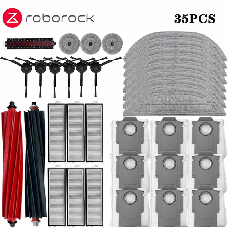 Roborock S8 Maxv Ultra Roboterstaubsauger Ersatzteile Hauptseitenbürsten Mopptücher Hepa-Filter Staubbeutel Zubehör Staubsauger Robot