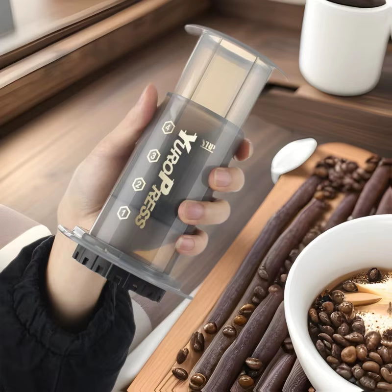 YRP Kaffeemaschine, Tragbare Espressomaschine, Französische Presse Für Auto Und Zuhause, Camping, Reisen, Kaffeekanne, Luftpresse, Ae&Ropress