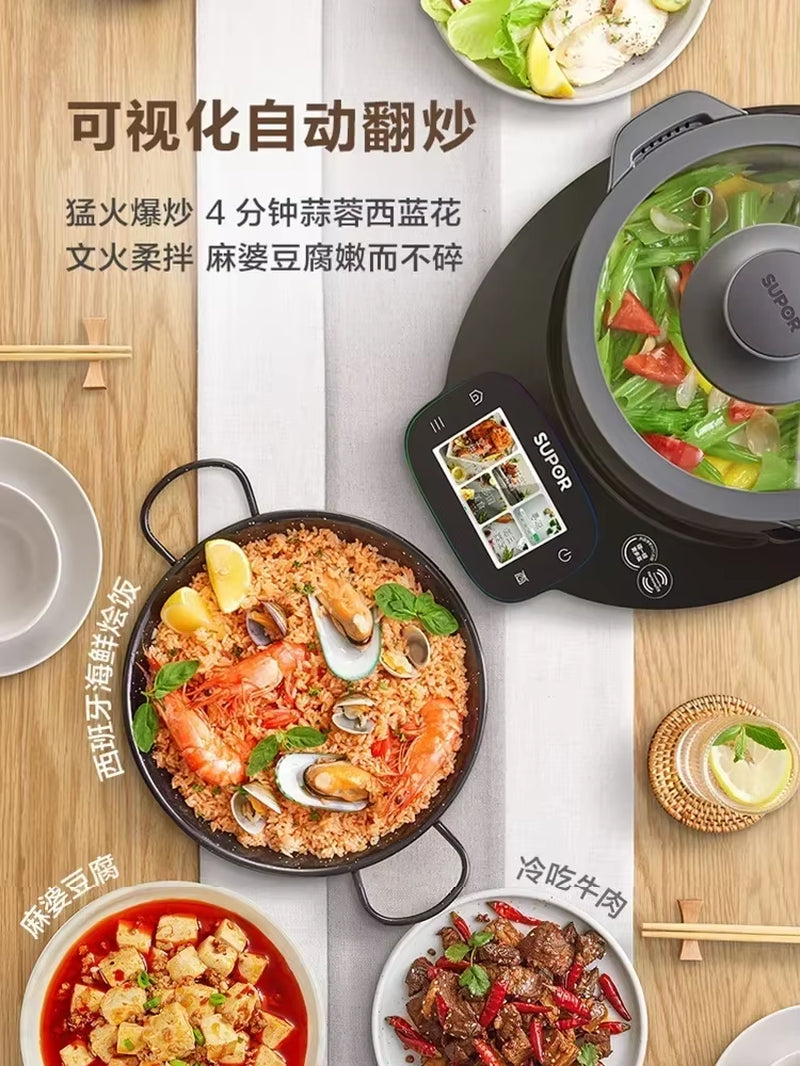 220V SUPOR Small C Master Chef Machine Smart Stir Fry Kochroboter Multifunktions-Automatikküchengerät A