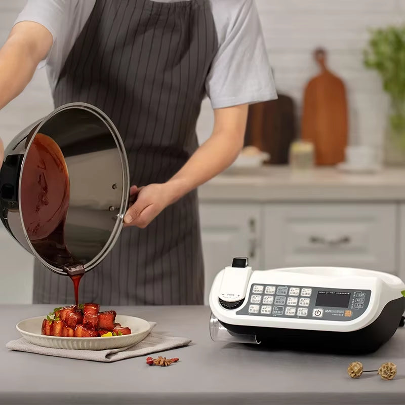 E15 Intelligente Küchen Roboter Maschine 220V 2.8L Haus Küche Lebensmittel Maschine Automatischer Kochtopf Mit Niedrigem Öl Rauch רובוZ-Cor 3,5