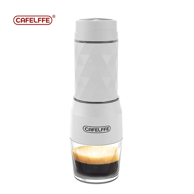 Cafelffe 3 In1 Tragbare Kaffee Maschine Heiß-/Kaltwasser Manuelle Espresso Maschine Für Kapsel & Boden Handpresse Brauer Wandern Reisen
