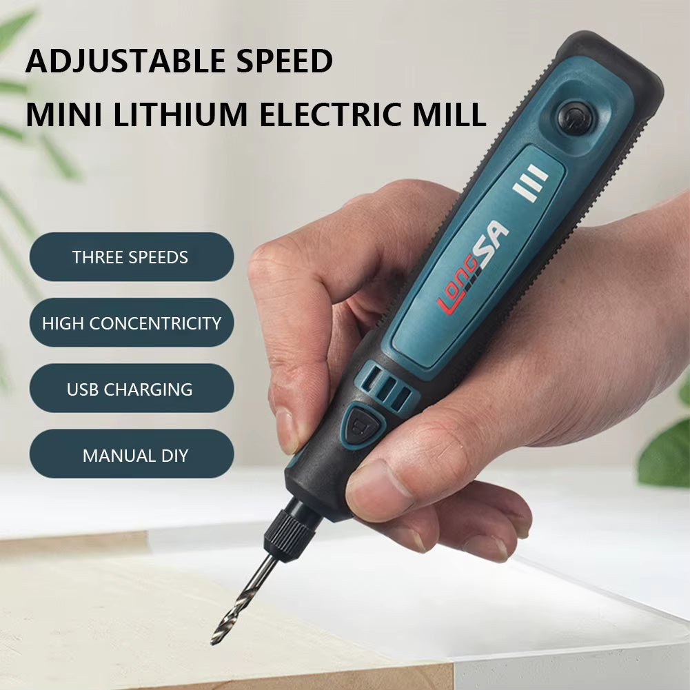 USB Akku-Dreh Werkzeug Kit Holz Bearbeitung Elektro Bohrer Graveur Stift DIY Für Schmuck Metall Glas Mini Wireless Drill