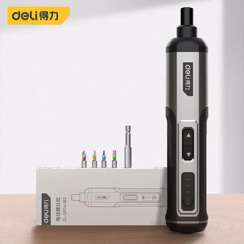 Deli Handheld Elektrische Schraubendreher Lithium Lade Haushalt Schraubendreher Kleine Mini Elektrische Schraubendreher Werkzeug Set