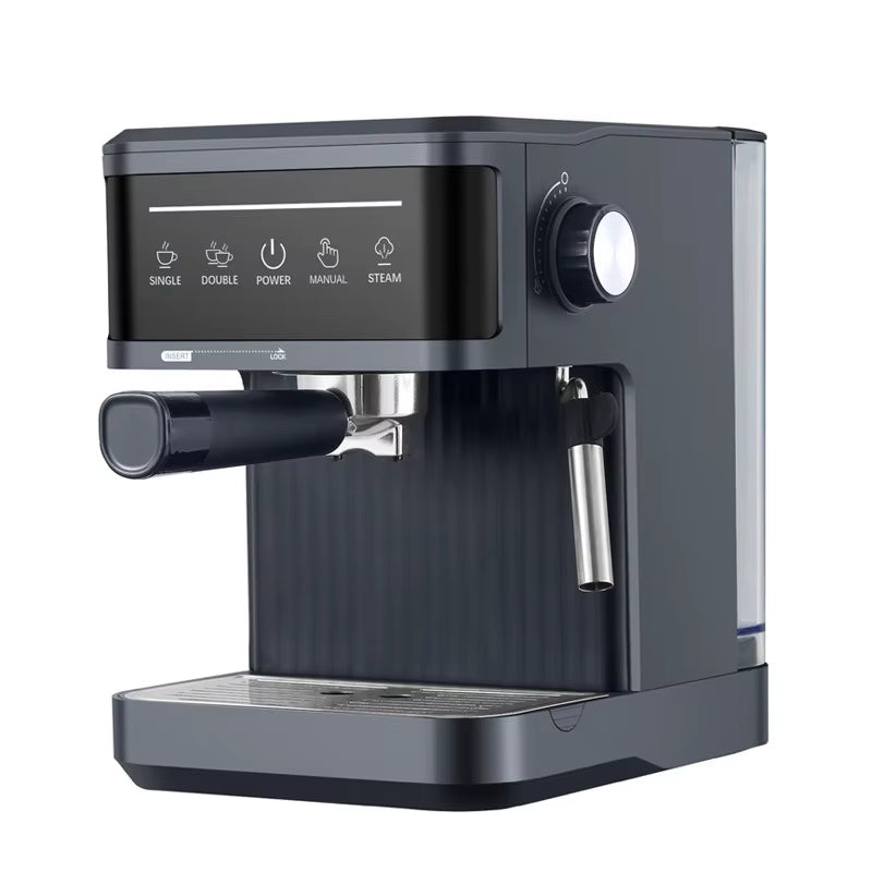 Elektrische Italienische Kaffeemaschine, 20 Bar, Professionelle Espressomaschine, Automatische Halbautomatische Espresso-Cappuccino-Heißwasser