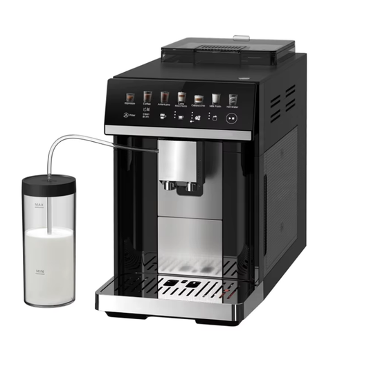 Automatische Espressomaschine Mcilpoog M3, Integrierter Milchaufschäumer Und Tank, 7 Kaffeesorten, Touchscreen