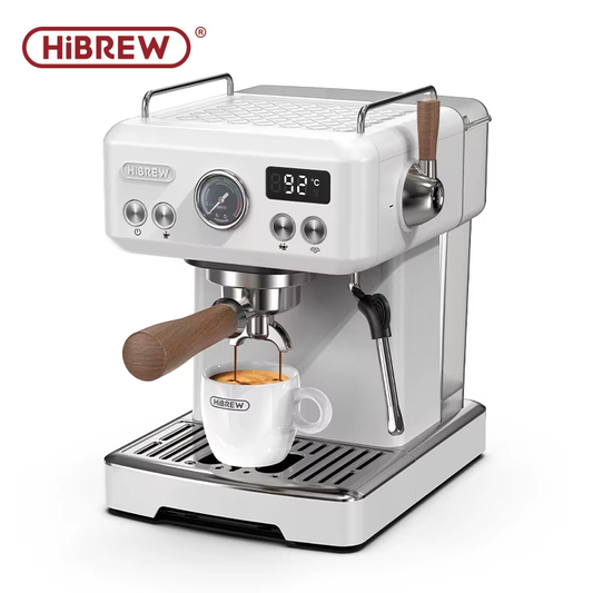 Hibrew Halbautomatische Espressomaschine Diy-Funktion 20 Bar Drucktemperatur Einstellbar Für Cappuccino & Latte H10Plus