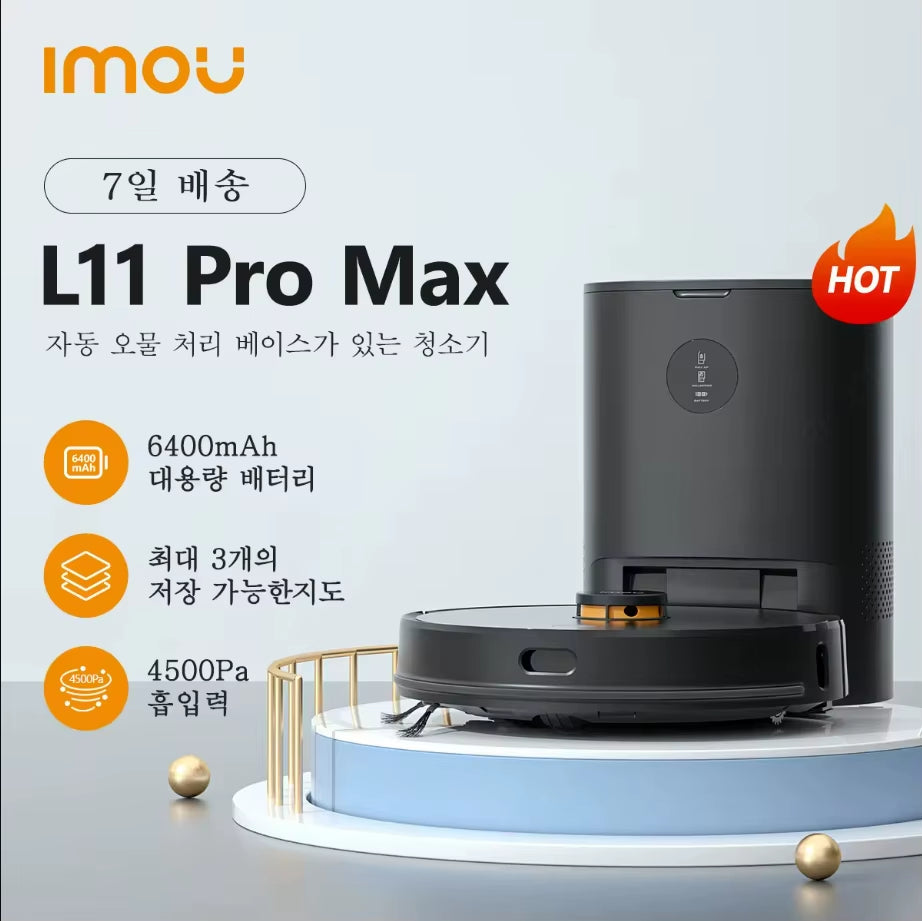 IMOU Roboter-Staubsauger L11 Pro Max Smart Home Appliance Mop&Sweeper Selbstleerende 3-In-1-Reinigungsmaschine