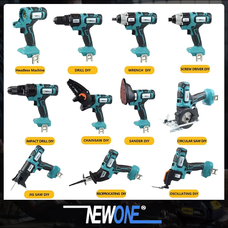 10 in 1 Gebürstete Multifunktion Werkzeuge Elektro Werkzeuge Set Kettensäge Multi Tool Elektro Schrauber Elektro Bohrmaschine DIY Holz Bearbeitung