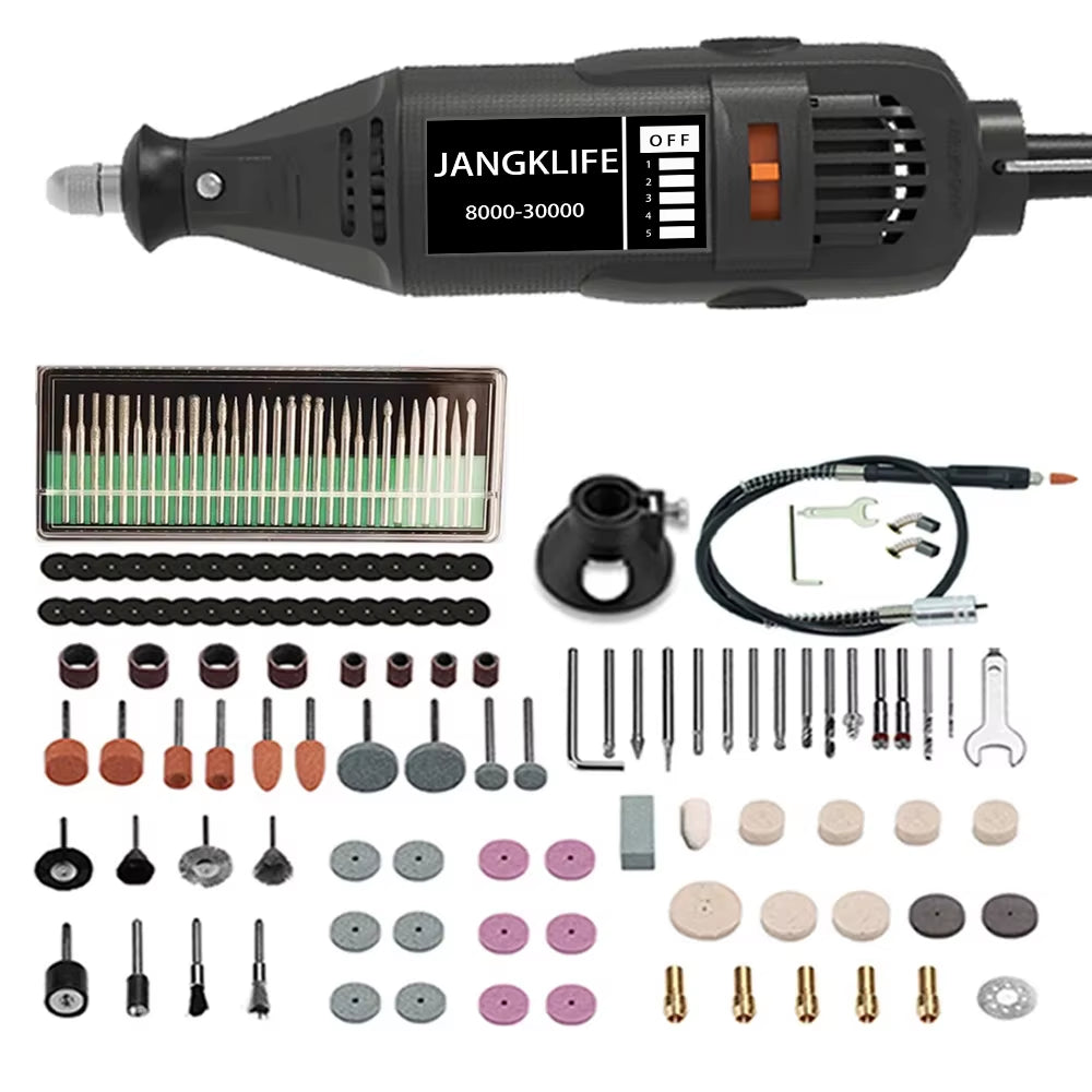 110V 220V Elektro Werkzeuge Elektro-Mini-Bohrmaschinen-Gravier Polierer Mit Rotationswerkzeug-Set-Kit Für