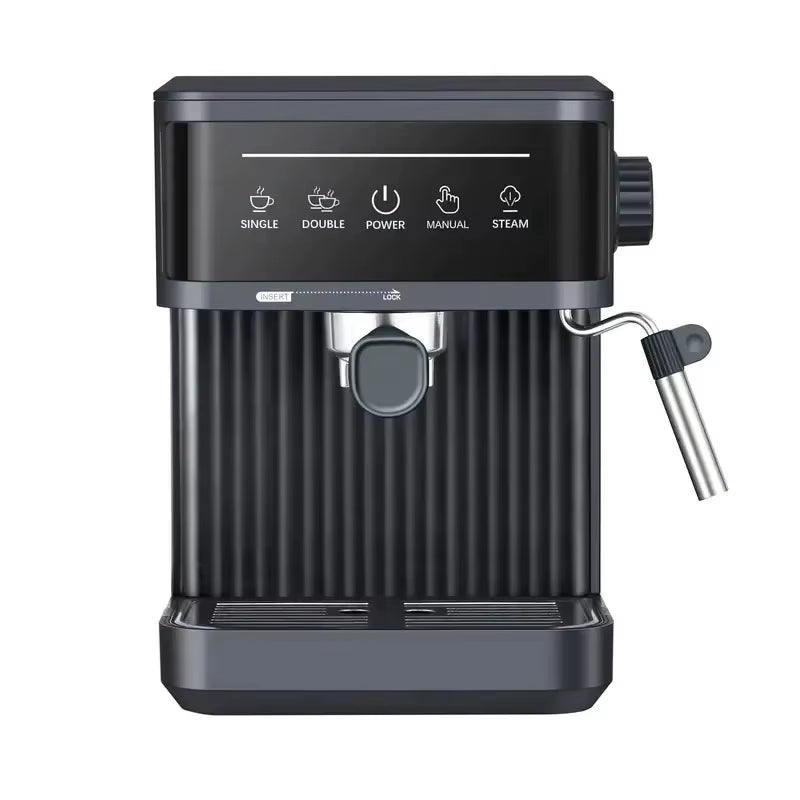 Elektrische Italienische Kaffeemaschine, 20 Bar, Professionelle Espressomaschine, Automatische Halbautomatische Espresso-Cappuccino-Heißwasser