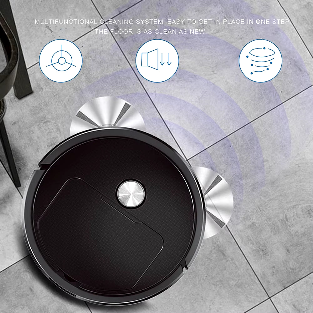 3-In-1-Smart-Kehrroboter Für Zuhause, Mini-Kehrmaschine, Kehren Und Staubsaugen, Kabelloser Staubsauger, Kehrroboter Für Den Heimgebrauch Staubsauger Robot