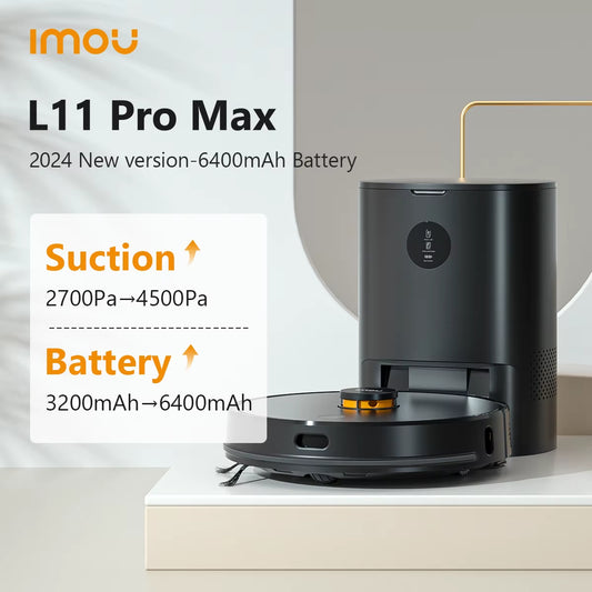 IMOU Roboter-Staubsauger L11 Pro Max Smart Home Appliance Mop&Sweeper Selbstleerende 3-In-1-Reinigungsmaschine