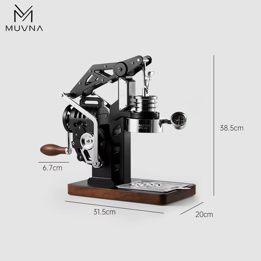 MUVNA Halbautomatische Handkurbelmaschine/Vollmechanische Kaffeemaschine Mit Variablem Druck/Für E61 58 Mm Professioneller Brühkopf