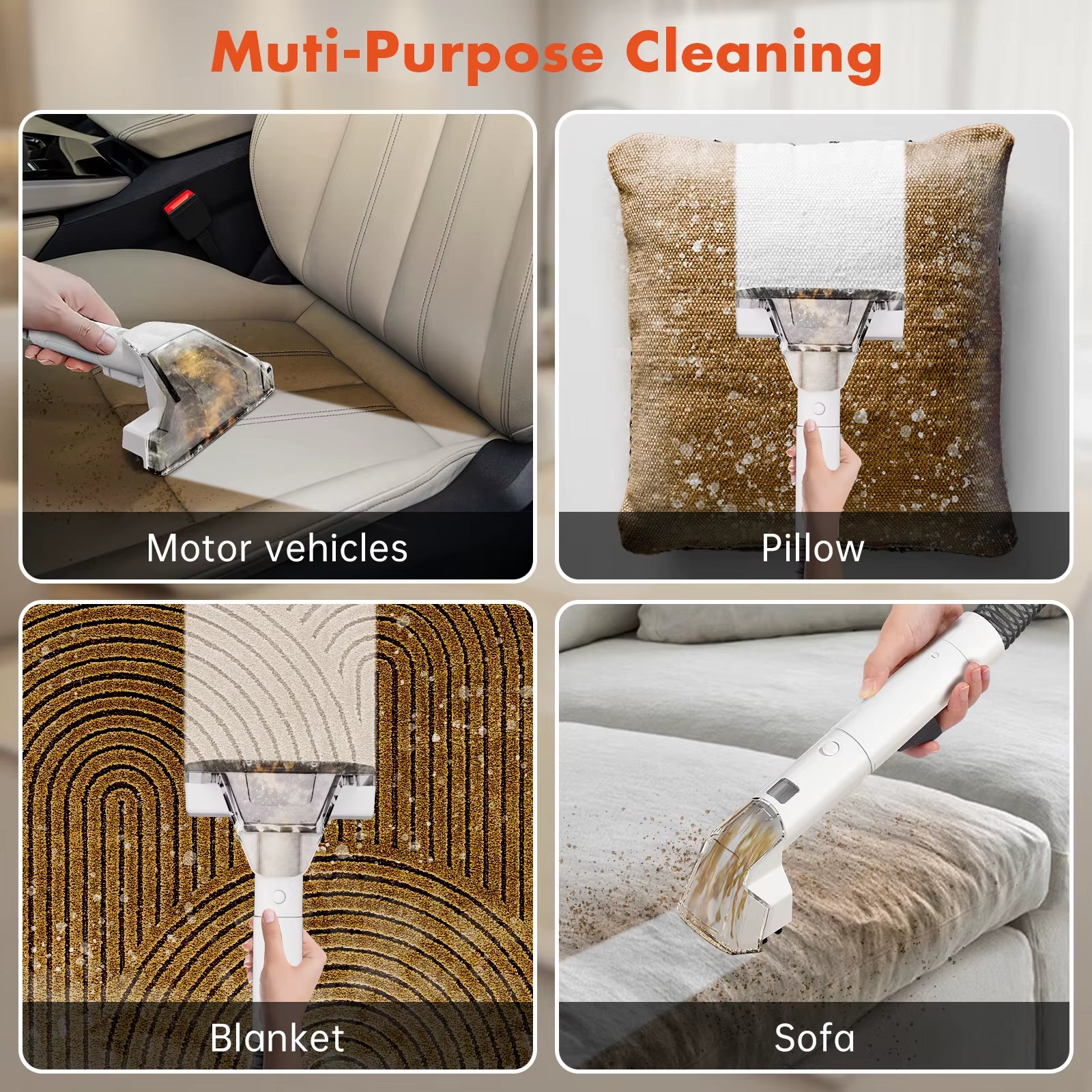 ROBOEVO Spot Cleaner 600/450 W 15/11 Kpa Hand-Teppichreiniger Für Sofa, Vorhang, Sprühabsaugung, Integrierte Maschine, Saubere Maschine Staubsauger Robot