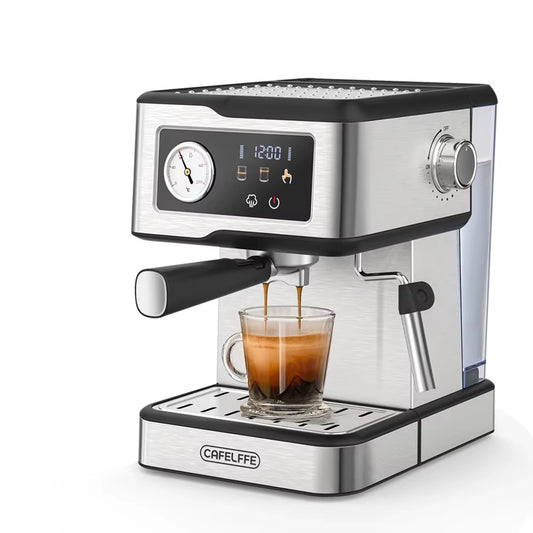 Café-Espresso Maschine 20Bar, Cappuccino-Maschine Mit Milchschäumer-Dampfs Tab, Kaffee Maschine, Halbautomat Isches Cafetera-Geschenk, Geschenk