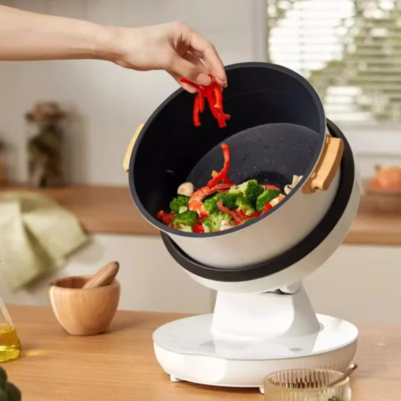 Elektrische Kochmaschine, Vollautomatische Intelligente Maschine, Haushaltskochroboter, Wok, Küche, Spezielle Kochmaschine