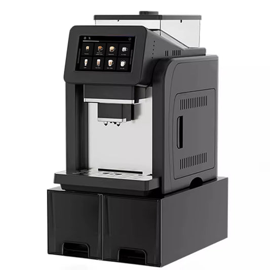 Mcilpoog Ws817-Plus 7" Bunte Automatische Espressomaschine Mit Großem Bildschirm Und Milchaufschäumer, 21 Geschmacksrichtungen Für Zuhause Und Büro