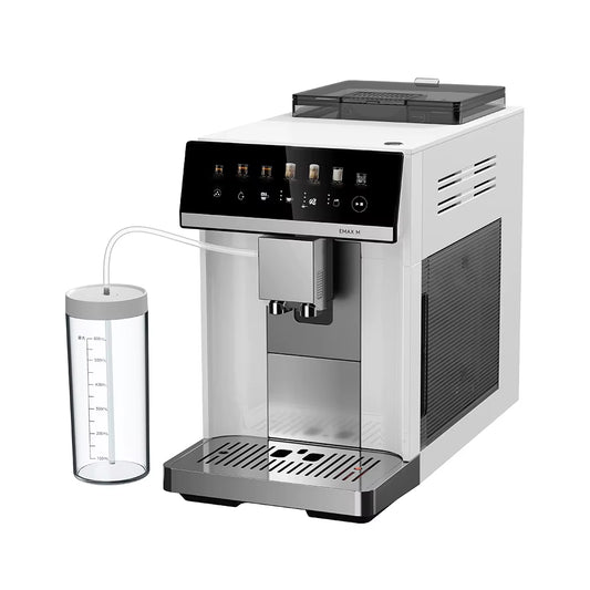 Automatische Espressomaschine Mcilpoog M3, Integrierter Milchaufschäumer Und Tank, 7 Kaffeesorten, Touchscreen