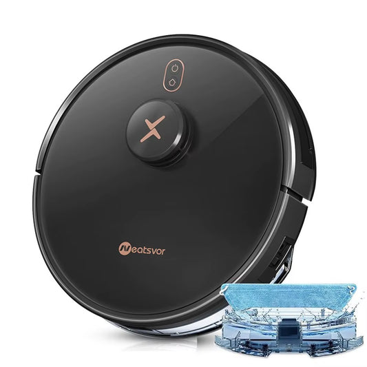 Staubsauger Roboter Neatsvor X600Pro 6000Pa Laser Navigation Staubsauger Kabellos, APP Virtuelle Wand, Haltepunkt Reinigung, Ziehen Reinigung Bereich, Wischen Waschen Staubsauger Robot
